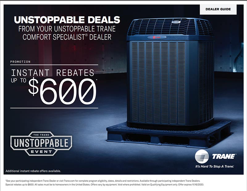 HVAC Specials and Rebate offers Pacific Heat and Air, Inc.